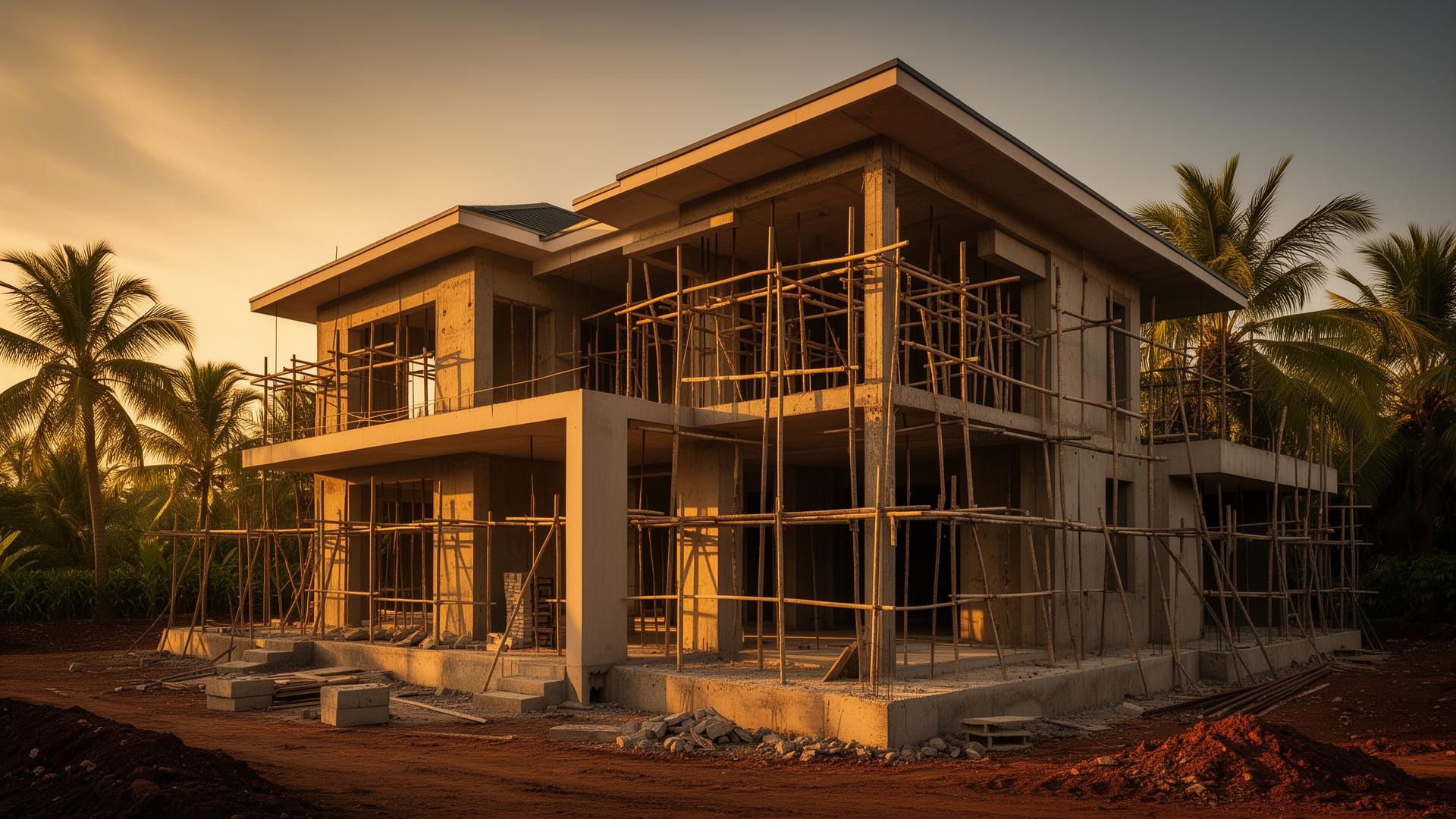 Villa contemporaine livrée par SR Entreprise à Douala